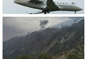 سقوط یک هواپیمای ترکیه‌ای در چهارمحال و بختیاری